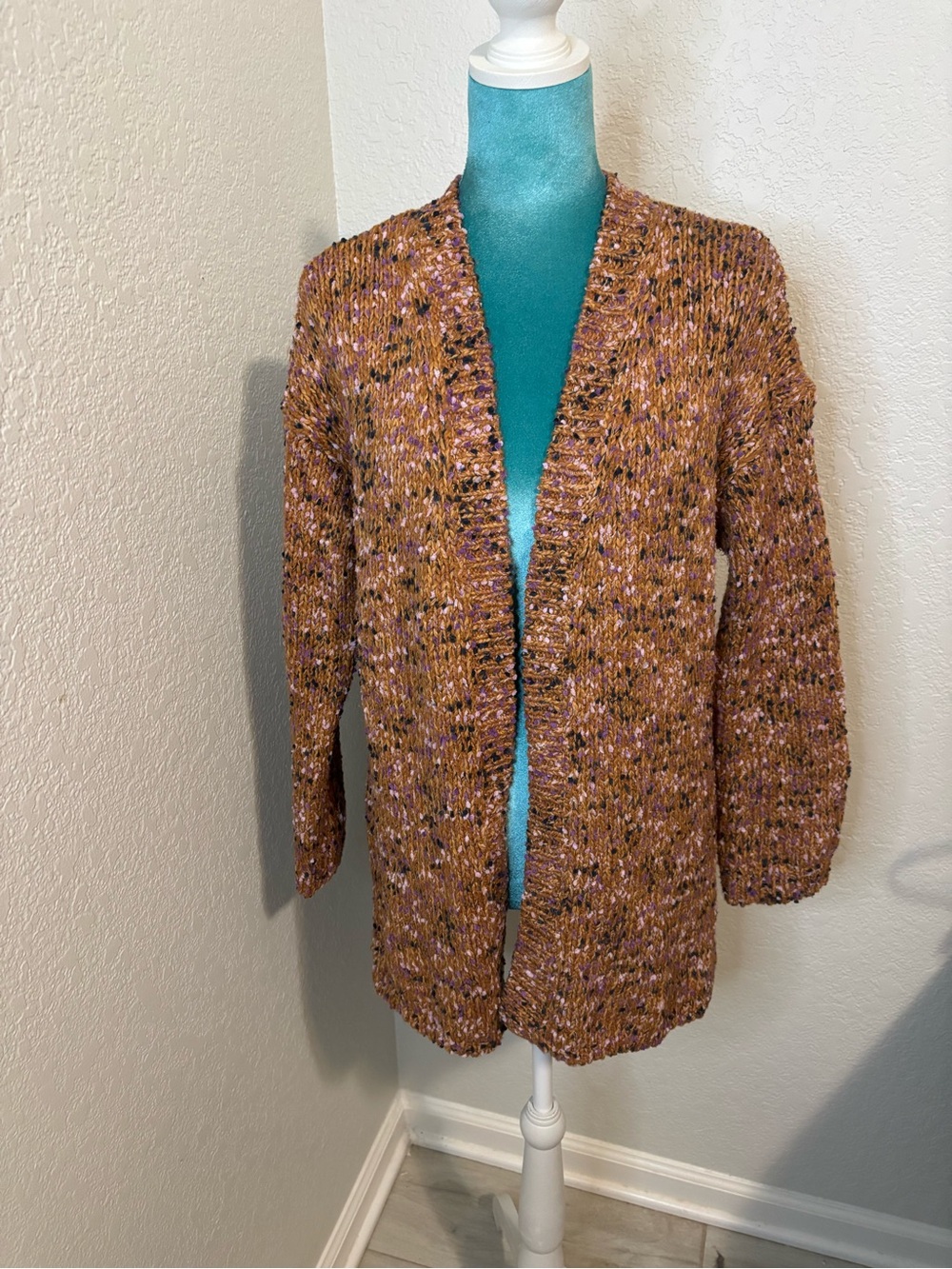 J.Jill Multicolor Open Front Cardigan Size Small